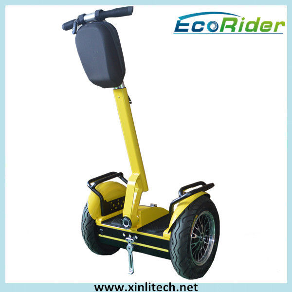 City Model Yellow Balance Electric Scooter / 2 Wheel Electric Standing Scooter 2000W 72V