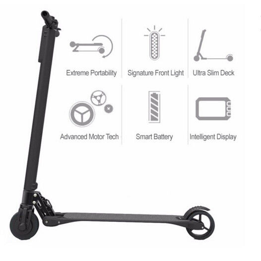 Extremely Light Foldable Electric Scooter adults , Magnalium Alloy