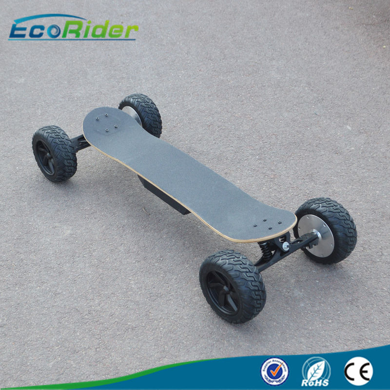 Fat Tire Fast Speed 4 Wheel Skateboard / Off Road Electric Skateboard For Adult