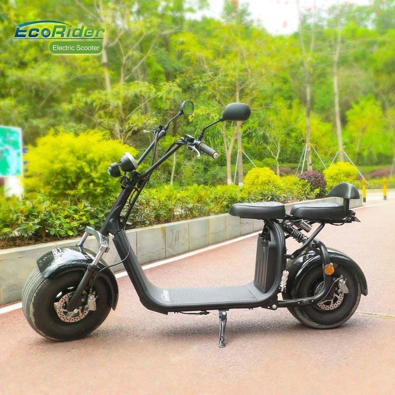 EEC 18 Inch Fat Tire Caiqiees Citycoco Electric Scooter With Round Lamp And Mirrors