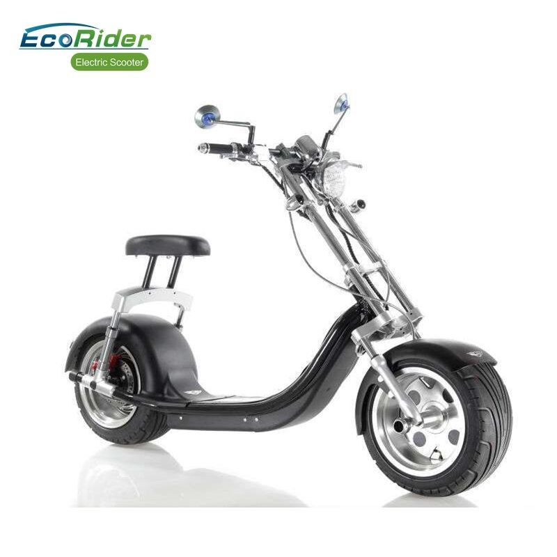 60V 12AH Lithium Battery Electric Harley scooter with CE , 18"*9.5 inch Fat Tire