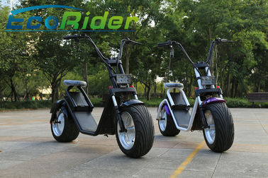 China 40-50KM/H 2 Wheel Electric Scooter With Big Wheels / Fashion City Scooter With Brushless Hub Motor supplier