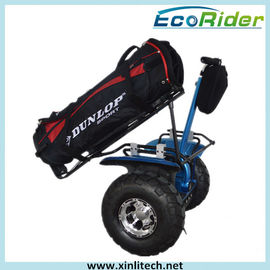 Standing 2 Wheel Electric Scooter Golf Bag Carrier Awesome Blue Back Light Alarm