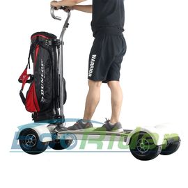 EcoRider Four Wheel Electric Golf Scooter Skateboard Cart with Ajustable Handle