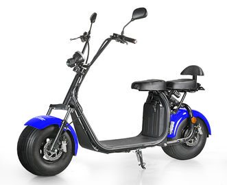 EcoRider 18inch fat tire 1500w 60v 12ah 2 Wheel Electric Scooter with double seat and EEC Certificate