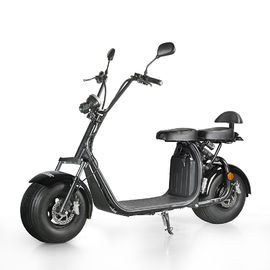 EcoRider 18inch fat tire 1500w 60v 12ah 2 Wheel Electric Scooter with double seat and EEC Certificate