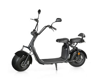 EcoRider 2018 1500 W 60v 12ah Lithium Battery 2 Wheel Electric Scooter , Electric Harley Scooter with double seats