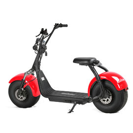 EcoRider 60V 12Ah chinese Lithium Battery Citycoco 2 Wheel Electric Scooter , 18 Inch Fat Tyre Electric Scooter