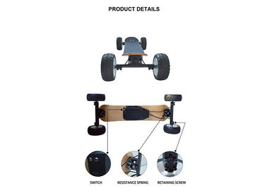 4 Wheel 1000W Carbon Fiber Electric Skateboardreomote Control 30Km Max Mileage