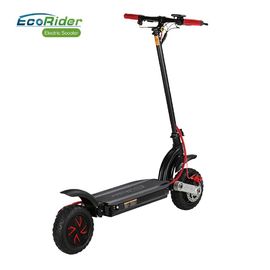 Eco - Rider Smart Kick Folding Motor Scooter 2000W Dual Battery 48V 10 Inch Wheel