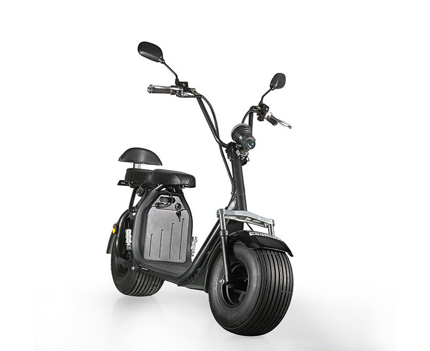 EcoRider 60v 12ah 1000W Battery Powered Scooter Brushless Hub Motor 18Inch Fat Tires