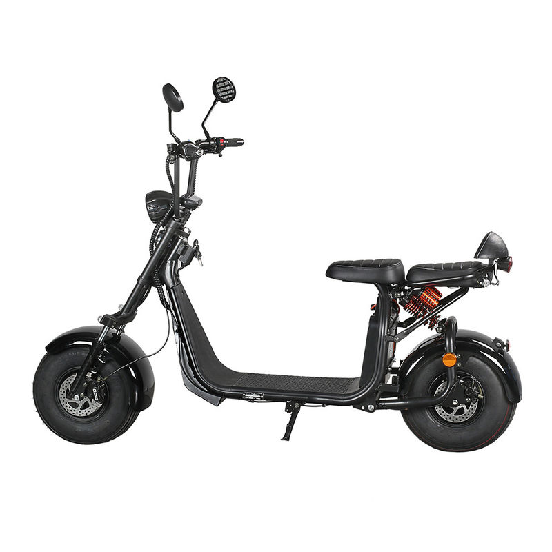 Citycoco 2 Wheel Electric Scooter 20 Degrees Climb Capability Double Hydraulic Disc Brake