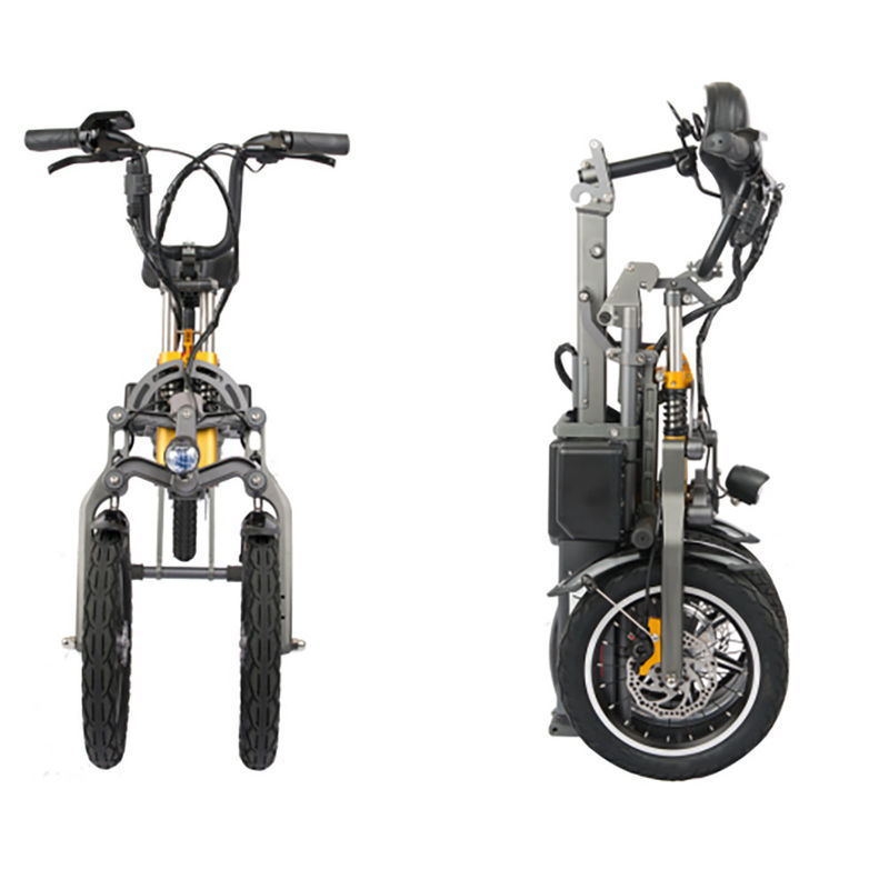 48V 250W Adult Folding Electric Bicycle Three Wheels Lithium 36V 10.4Ah Battery
